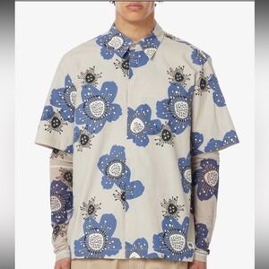 Dhruv Kapoor Anthropologie Floral Short Sleeve Shirt